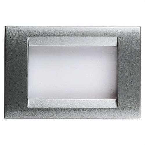 Plaque de 4 modules titane Playbus avec la référence GW32014 de la marque GEWISS
