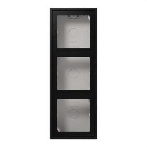 Boîte de surface triple noir mat LS avec la référence LS583ASWM de la marque JUNG