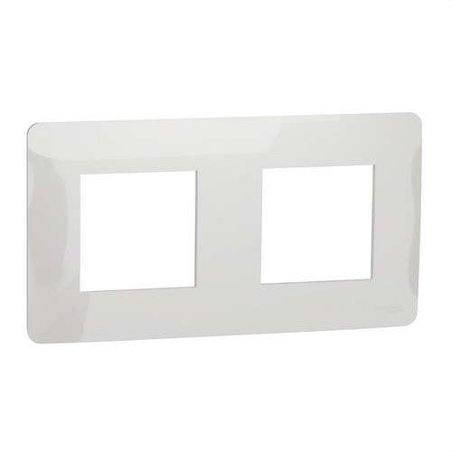 Cadre de 2 éléments blanc polaire New Unica Studio avec la référence NU200418 de la marque SCHNEIDER ELECTRIC
