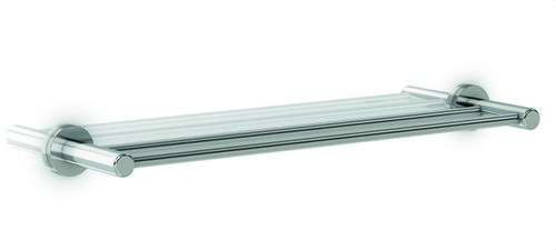 Porte-serviettes double barre en laiton "Série Itálica" avec la référence GW05 09 06 02 de la marque GENWEC