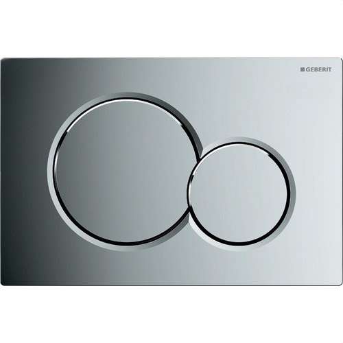 Bouton double chasse SIGMA01 chrome brillant avec la référence 115.770.21.5 de la marque GEBERIT