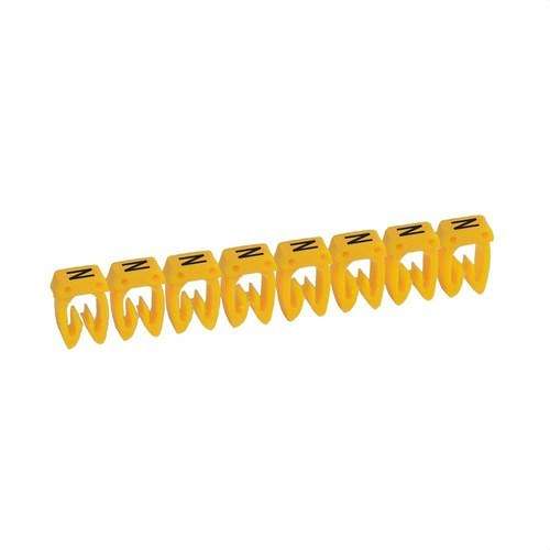 Étiquette pour câblage CAB 3 - Lettre N jusqu'à 1,5mm2 avec la référence 038313 de la marque LEGRAND