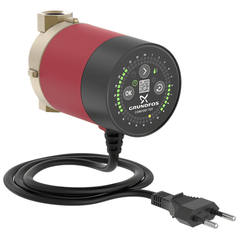 Pompe de circulation Grundfos COMFORT 15-14 B TDT avec la référence 93093537 de la marque GRUNDFOS