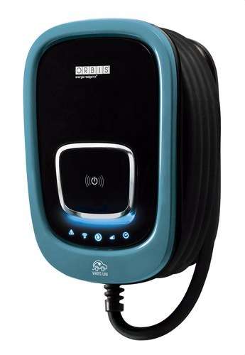 Chargeur de voiture électrique monophasé avec WiFi VIARIS UNI 7,4 kW avec câble Type 2 de 5 mètres avec la référence OB94U220HA2 de la marque ORBIS