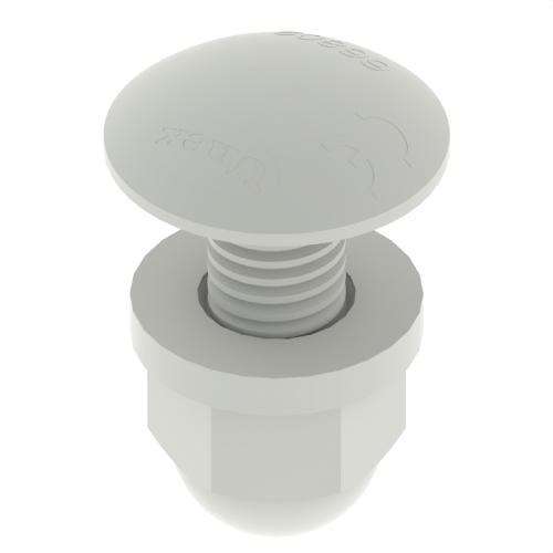 Boulon avec écrou DIN 603 M8X20 U48X avec la référence 66809-48 de la marque UNEX
