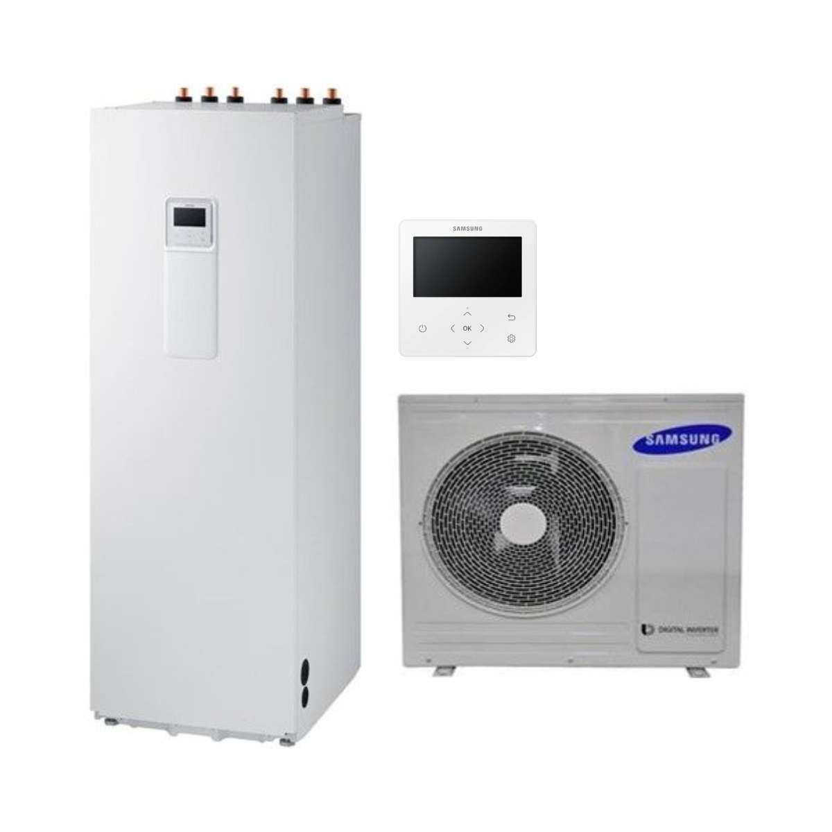 Aérothermie Samsung ClimateHub Split 5kW + accumulateur de 260 litres avec la référence SAMCLIMATEHUB5260 de la marque SAMSUNG