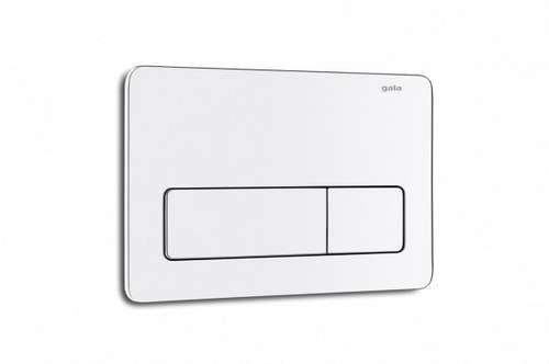 Bouton double chasse Street Square chrome brillant avec la référence 5056369 de la marque GALA