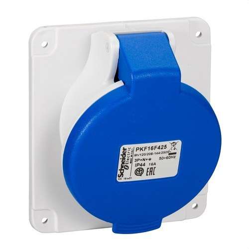 Base encastrable inclinée de 16A 2P+TT 200-250V IP44 avec la référence PKF16F425 de la marque SCHNEIDER ELECTRIC