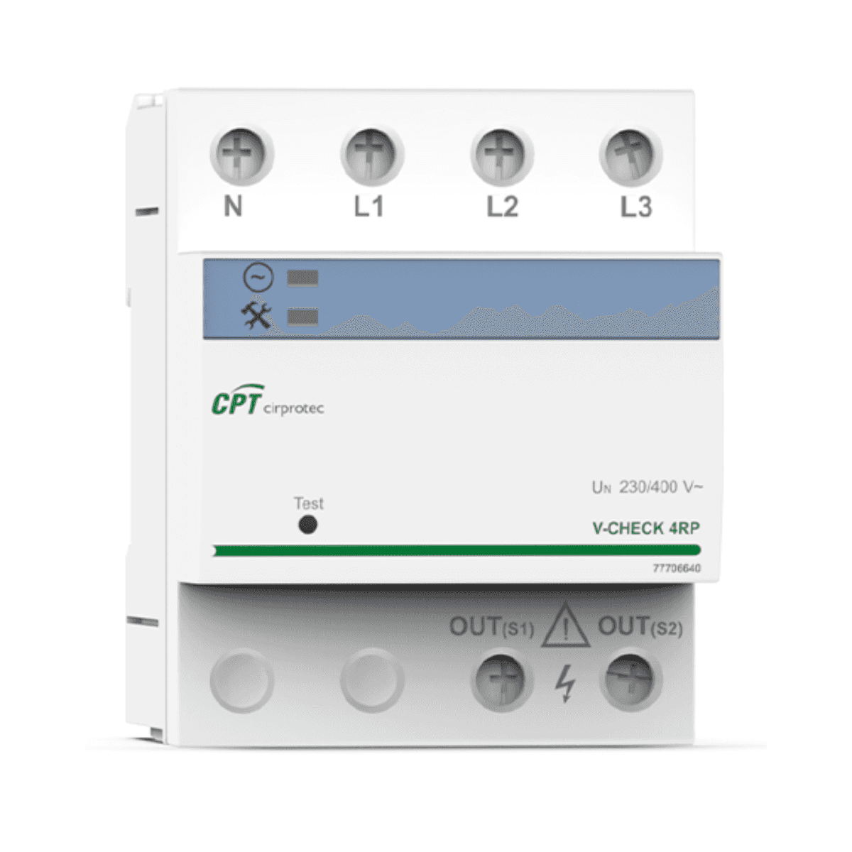 Parafoudre permanent V-CHECK 4RP 4P avec la référence 77706640 de la marque CIRPROTEC