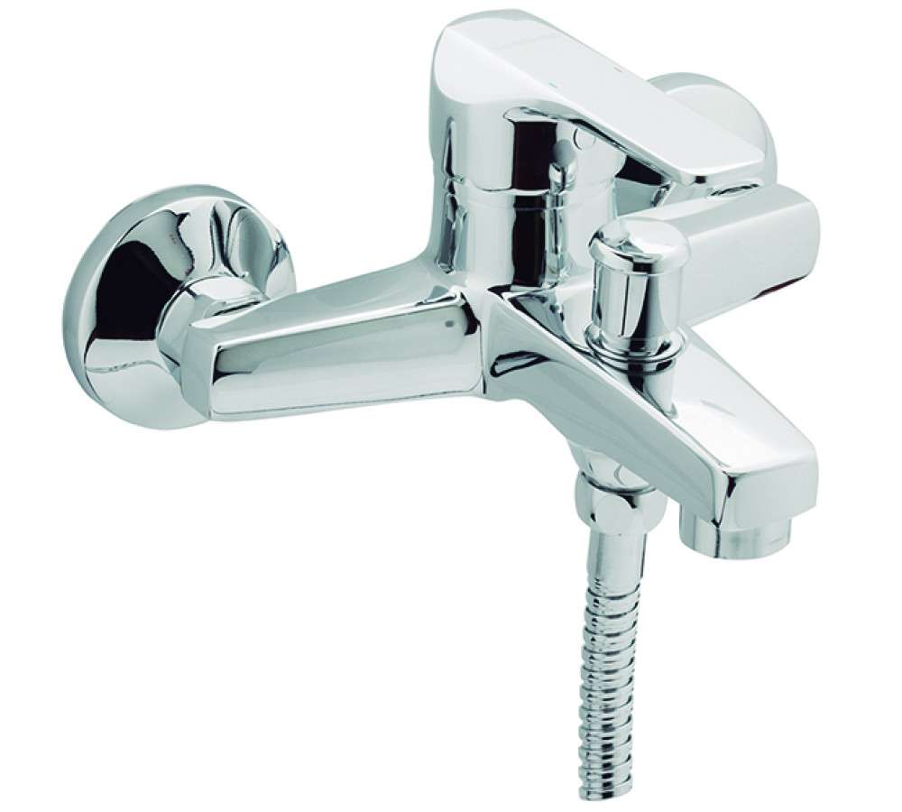 Mitigeur de baignoire avec kit K8 chrome avec la référence 60100 28 45 66 de la marque GENEBRE