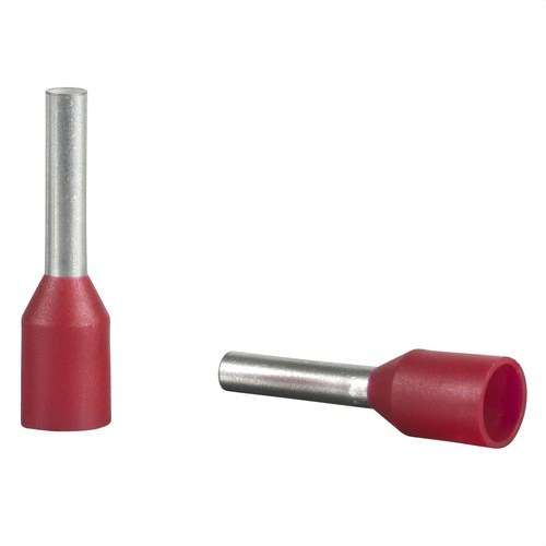 Embout de câble isolé sans isolation 1mm2 rouge avec la référence DZ5CE010 de la marque SCHNEIDER ELECTRIC