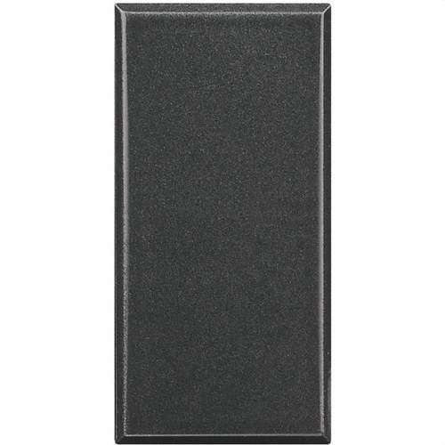 Plaque aveugle 1 module anthracite Axolute avec la référence HS4950 de la marque BTICINO