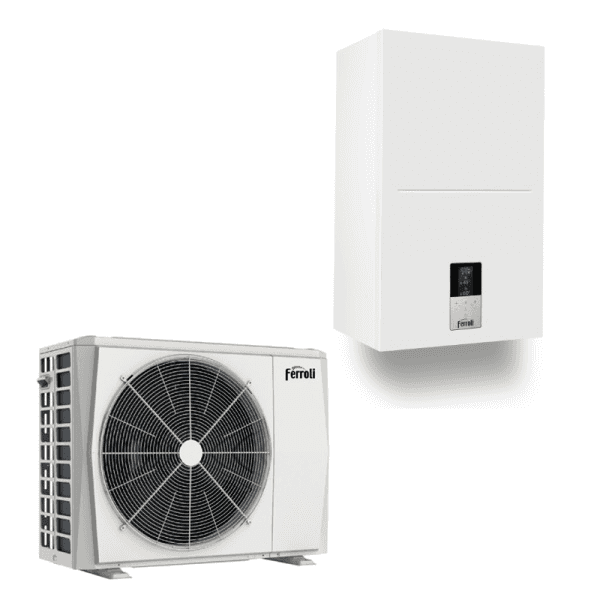 Pompe à chaleur aérothermique Ferroli OMNIA S 3.2 8 kW avec la référence 0XHK8SWA de la marque FERROLI