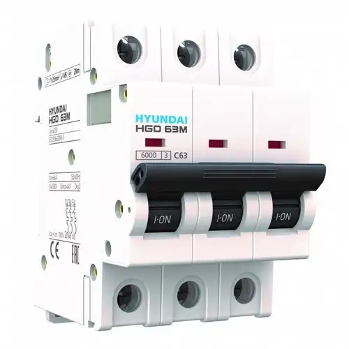 MCB STD 1P+N 16A Curve C 6kA with reference HGD32-NSN1016C from the brand HYUNDAI