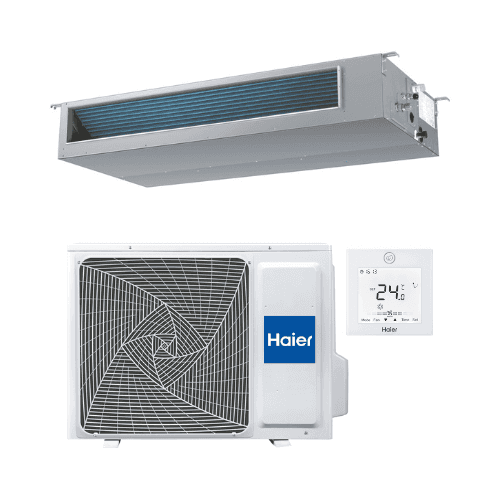 Climatiseur gainable avec wifi Haier 7,1 kW 24000 BTU avec la référence HAEAD71S2SM9FA(H)1U71S2SR3FA de la marque HAIER