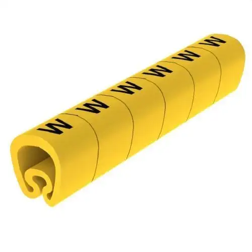 Marqueurs pré-découpés jaunes Ø18 PVC plastifiés avec la référence 1813-W de la marque UNEX