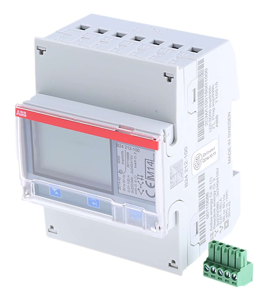 Compteur d'énergie ABB série B24 3 phases avec la référence 2CMA100180R1000 de la marque ABB