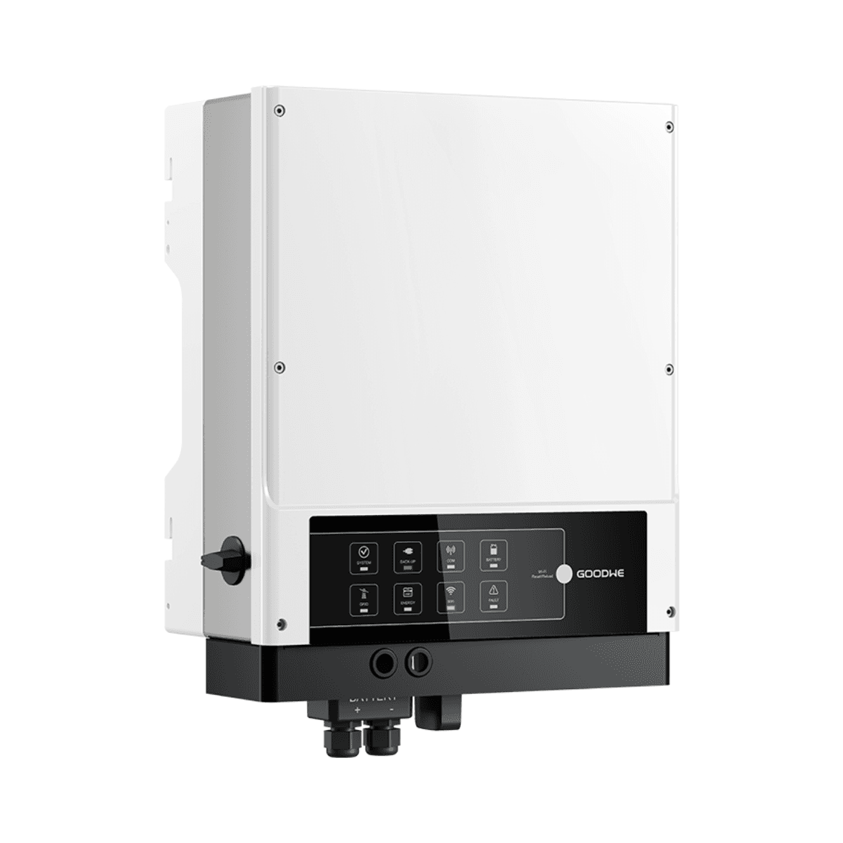 Onduleur solaire hybride monophasé 3,6 kW 2 MPPT GoodWe GW3648-EM avec la référence GW3648-EM de la marque GOODWE