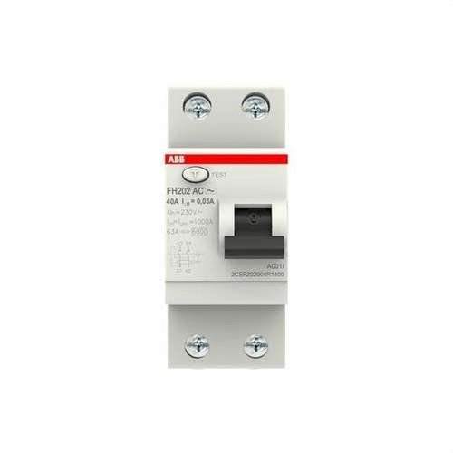 Disjoncteur différentiel 2P 40A Classe AC 30mA avec la référence 2CSF202004R1400 de la marque ABB