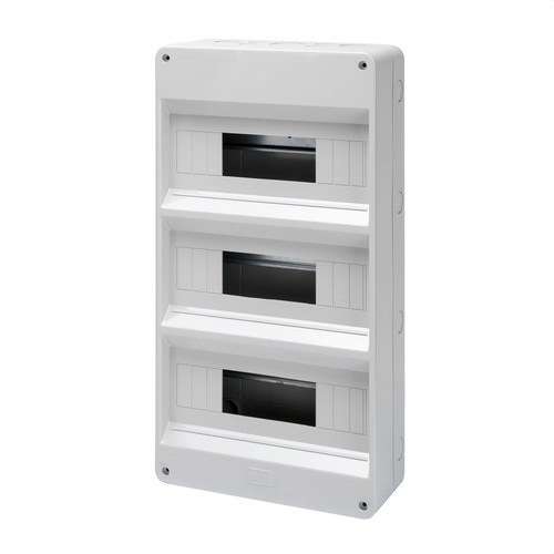 Coffret de distribution en surface sans porte 36 modules (12x3) avec la référence GW40032 de la marque GEWISS