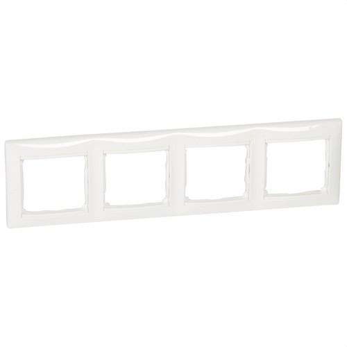 Cadre décoratif 4 éléments blanc Valena avec la référence 774454 de la marque LEGRAND