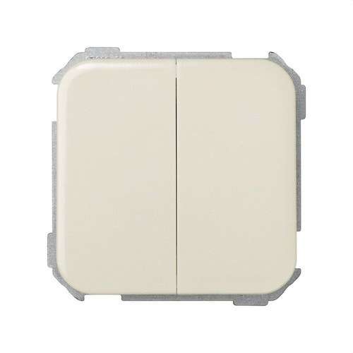 Groupe de 2 interrupteurs avec système de connexion rapide ivoire Simon 31 avec la référence 31397-31 de la marque SIMON