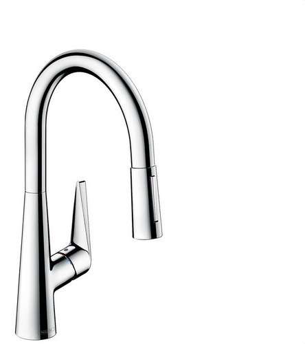Mitigeur de cuisine avec bec extractible Talis M51 2Jet chrome avec la référence 72813000 de la marque HANSGROHE