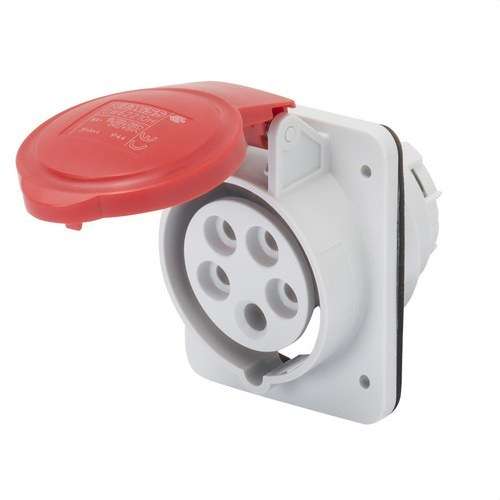 Socle fixe encastré à 10º IP44 3P+N+T 16A 400V 6H avec la référence GW62210H de la marque GEWISS