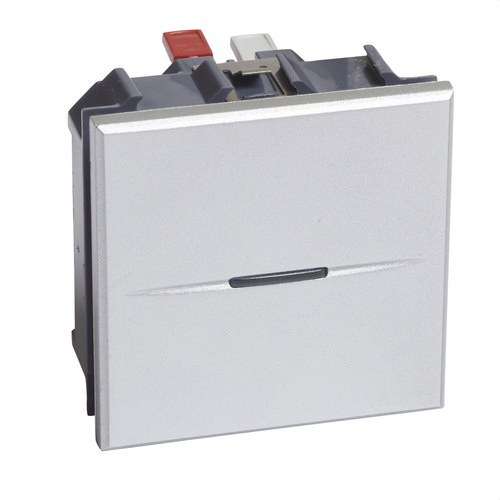Bouton-poussoir axial lumineux 2 modules Tech Axolute avec la référence HC4005M2AN de la marque BTICINO