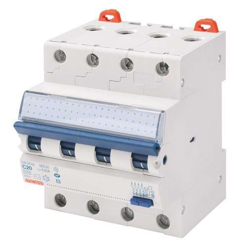 Disjoncteur différentiel compact MCD 4P 16A Classe A 4 modules avec la référence GW94167 de la marque GEWISS