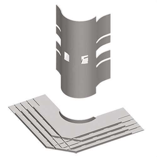 Coin de finition angle extérieur U24X avec la référence 93870 de la marque UNEX