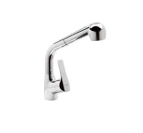 Mitigeur de cuisine avec bec rétractable K8 chromé avec la référence 61206 28 45 66 de la marque GENEBRE