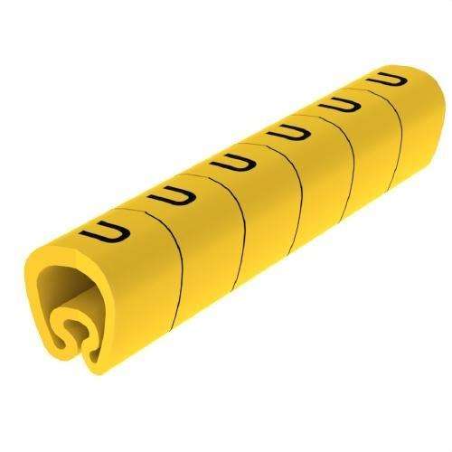 Marqueurs prédécoupés jaunes Ø18 PVC plastifiés avec la référence 1813-U de la marque UNEX