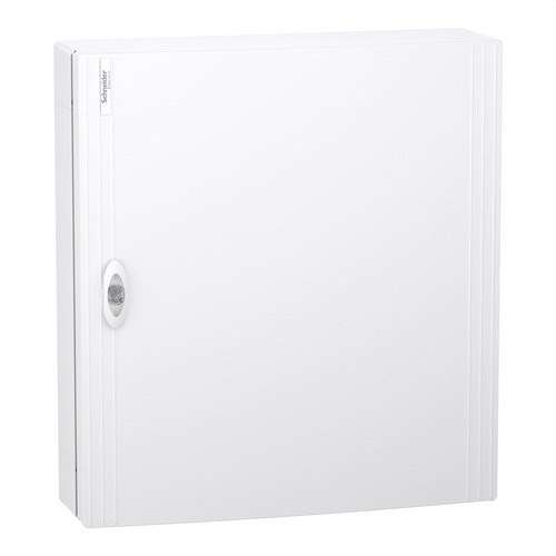 Enveloppe modulaire de surface avec porte blanche 3 rangées 24 modules PrismaSeT XS avec la référence LVSXL324 de la marque SCHNEIDER ELECTRIC