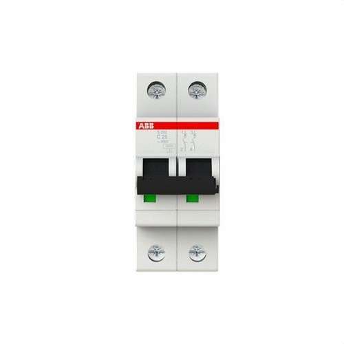 Disjoncteur S202-C25 2P 25A Courbe C 10kA avec la référence 2CDS252001R0254 de la marque ABB