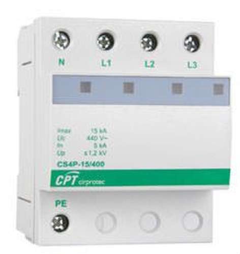 Parafoudre Type 2 4P 15kA avec la référence 77705428 de la marque CIRPROTEC
