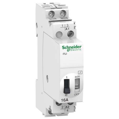 Télérupteur ITLI 1P 16A 230V CA 110V CC avec la référence A9C30815 de la marque SCHNEIDER ELECTRIC
