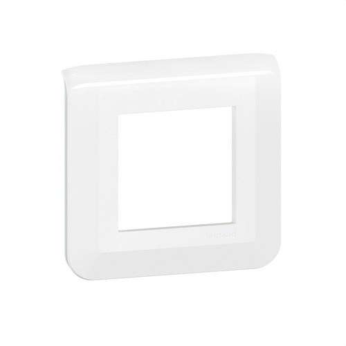 Cadre individuel Legrand Mosaic 2 modules blanc avec la référence 277802L de la marque LEGRAND