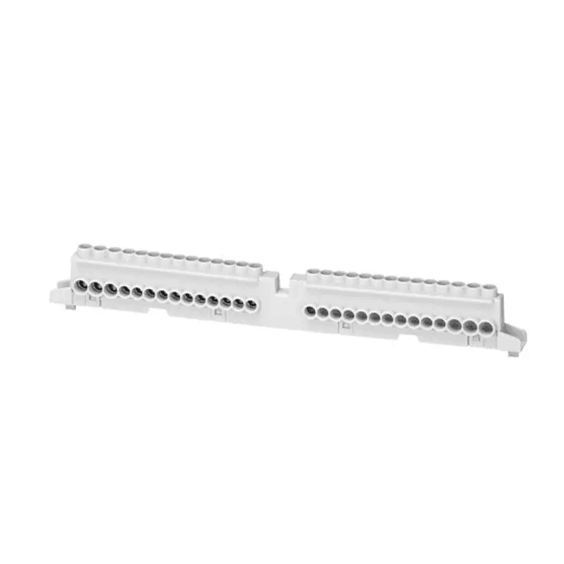 Bloc de bornes unipolaire 80A (3x16 + 17x10) avec la référence GW40418U de la marque GEWISS