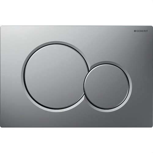Bouton poussoir double chasse SIGMA01 chrome mat avec la référence 115.770.JQ.5 de la marque GEBERIT