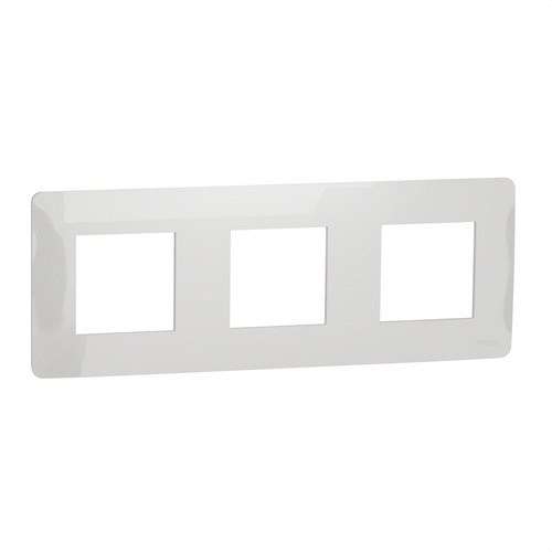 Cadre de 3 éléments blanc polaire New Unica Studio avec la référence NU200618 de la marque SCHNEIDER ELECTRIC