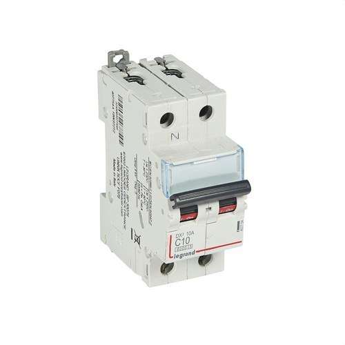 Disjoncteur différentiel DX3 1P+N 10A Courbe C 6/10kA avec la référence 407754 de la marque LEGRAND