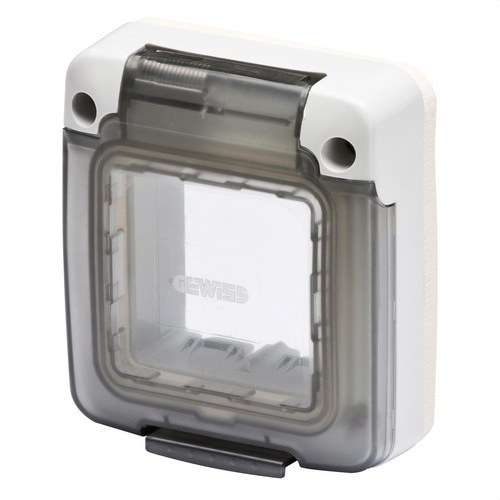 Porte COMBI IN fumée 2 modules avec la référence GW27403 de la marque GEWISS