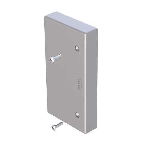 Embout final couleur aluminium 50X100 U24X avec la référence 93371-03 de la marque UNEX