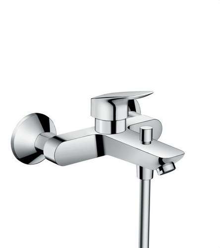 Mitigeur de douche et baignoire Logis chrome avec la référence 71400000 de la marque HANSGROHE