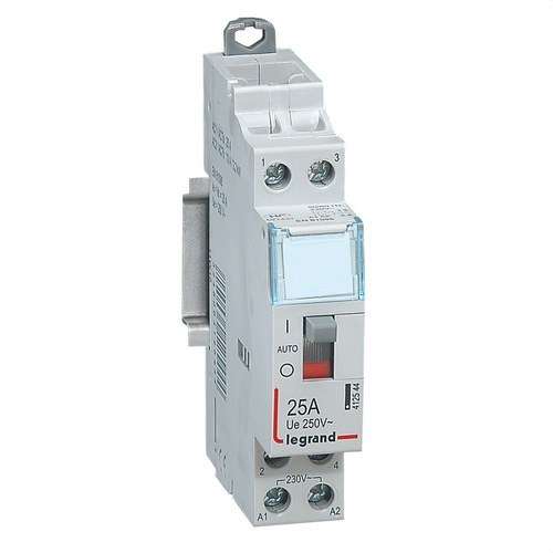 Contacteur 25A 2NO 230V avec la référence 412544 de la marque LEGRAND