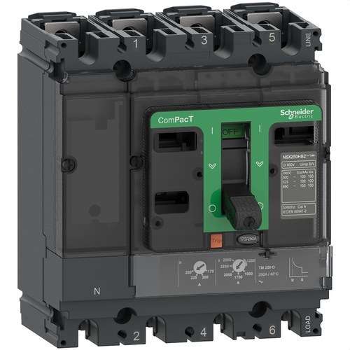 Disjoncteur ComPacT NSX250F 36kA AC 4P4R 250A TMD avec la référence C25F4TM250 de la marque SCHNEIDER ELECTRIC