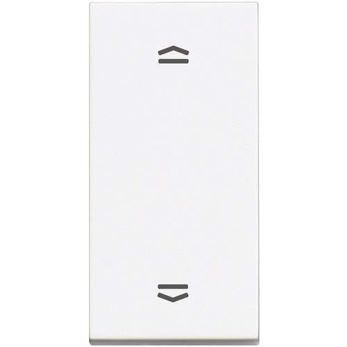 Interrupteur double étroit de 1 module pour volets blanc Classia avec la référence RW4027N de la marque BTICINO