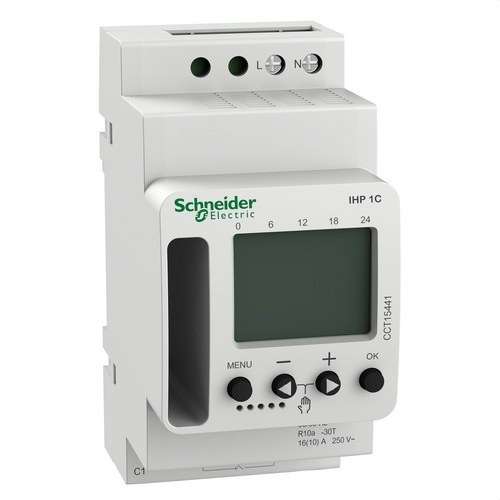 Interrupteur horaire programmable numérique Acti 9 iID avec la référence CCT15441 de la marque SCHNEIDER ELECTRIC