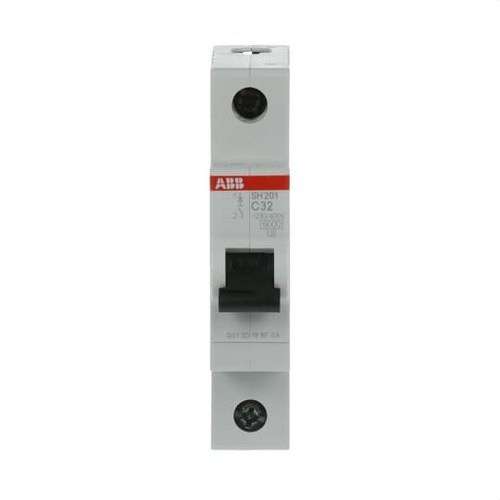 Disjoncteur SH201-C32 1P 32A Courbe C Courbe C 6kA avec la référence 2CDS211001R0324 de la marque ABB